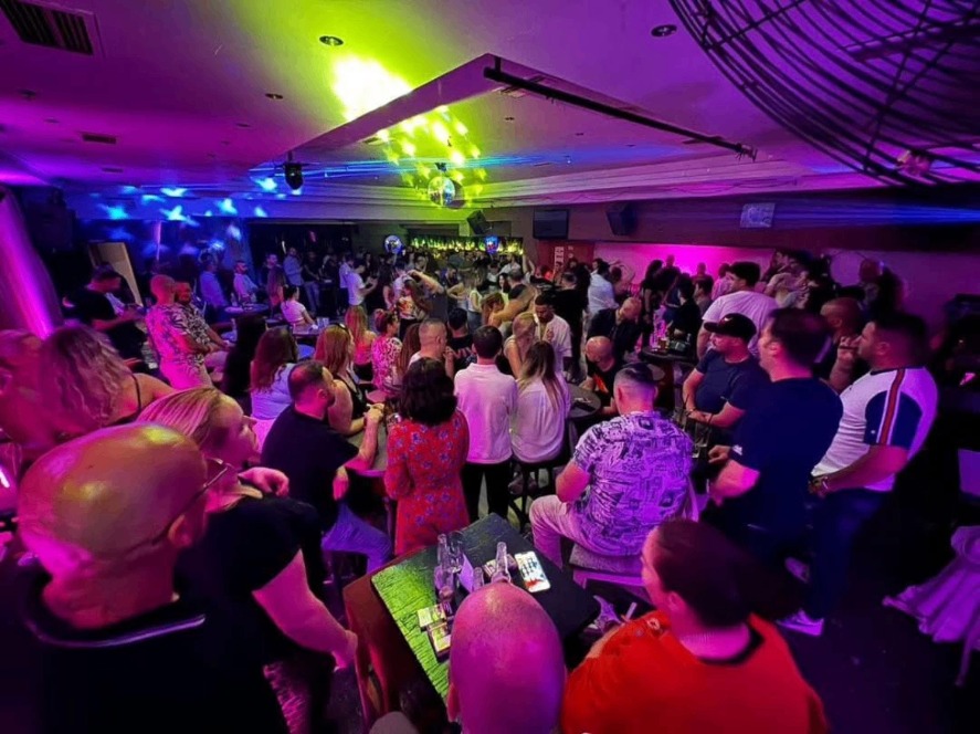 Guests enjoying a night out at The Velvet Bar